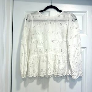 Eyelet top with tie back from Madewell